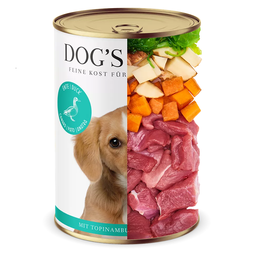 Premium Hunde-Nassfutter Ente jetzt kaufen | DOG'S LOVE