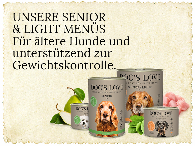 Senior Hundefutter Header